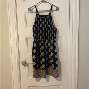 Black paisley dress